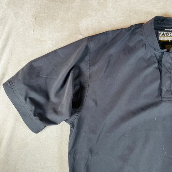 VTG Zero‎ Restriction Jacket Men's Black XL Windbreaker Short Sleeve Super Light - Picture 5 of 12